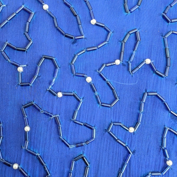 BEADS AND BLING! Party Dress DAR Blue - Picture 5 of 8